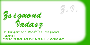 zsigmond vadasz business card